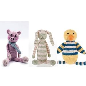 NWT Pebble Child Crochet Animal Friends